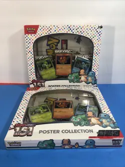 2 Pokemon TCG Scarlet & Violet - 151 Poster Collection Boxes - 3 Packs Each 820650853166 - Image 1