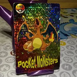 Pokemon Charizard Vintage Pocket Monsters Vending Prism Sticker 1163 - Image 2