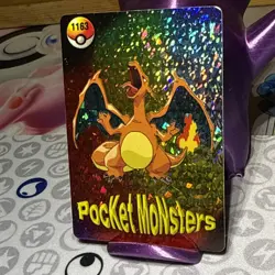 Pokemon Charizard Vintage Pocket Monsters Vending Prism Sticker 1163 - Image 3
