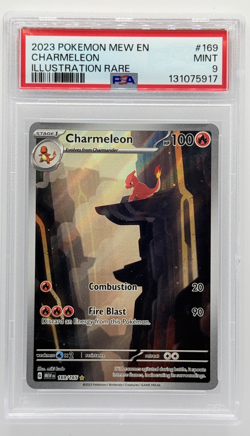 Pokemon Charmeleon 151 MEW EN Illustration Rare #169 PSA 9 Mint - Image 1