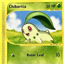 Chikorita - REG - Pokemon TCG - Expedition - 100/165 - COMMON ~ LP - Image 1