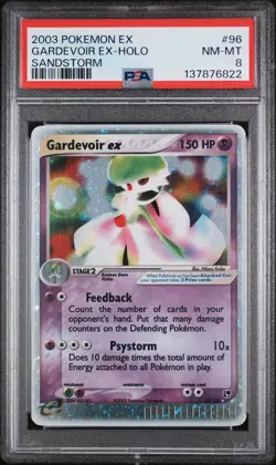 2003 POKEMON EX SANDSTORM #96 GARDEVOIR EX-HOLO PSA 8 - Image 1
