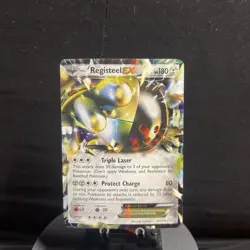 Registeel EX 81/124 Dragons Exalted Holo Pokemon LP - Image 1