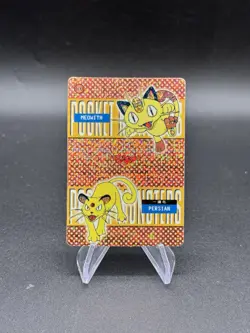 Meowth Persian Holo Pokemon Vintage Pocket Monster Vending Prism Sticker 600 - Image 1