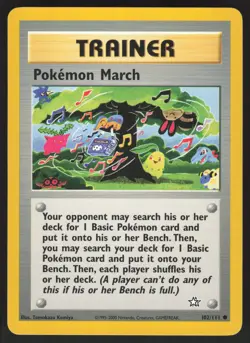 Pokemon March 102/111 Non-holo Common Neo Genesis MP - Image 1