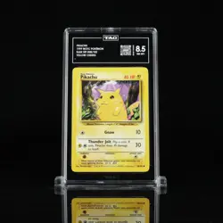 1999 Pokemon Base Set Unlimited Card WOTC #58 Pikachu Yellow TAG 8.5 G6813908 - Image 1