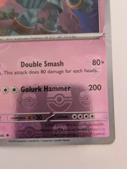 Golurk (Master Ball Pattern) 043/086 Sv: Black Bolt Holo Pokemon TCG - Image 5