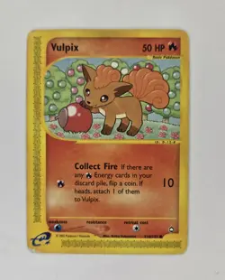 Pokemon TCG Vulpix 116/147 Aquapolis #116 Common - Image 1