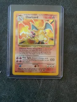 RARE 1999 Pokemon CHARIZARD #4/102 Base Set Holo Rare English - Image 1