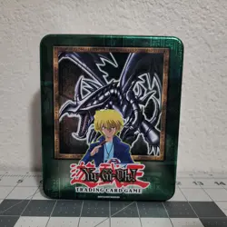 Yu-Gi-Oh! Vintage Red Eyes Black Dragon Joey Wheeler Metal Tin 2002 Original - Image 1