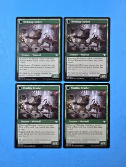 4x Wolfkin Outcast Wedding Crasher Crimson Vow Mtg Card Creature Human Werewolf - Image 2