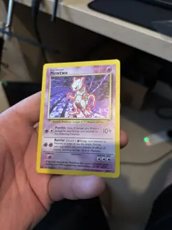 Mewtwo 10/102 Base Set Holo Rare Pokemon Card WOTC 1999 Vintage - Image 1