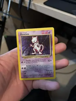 Mewtwo 10/102 Base Set Holo Rare Pokemon Card WOTC 1999 Vintage - Image 2