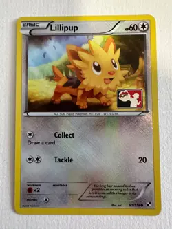 Pokemon Promo Card : Lillipup 81/114 (Play Logo) (Black & White Base Set) - Image 1