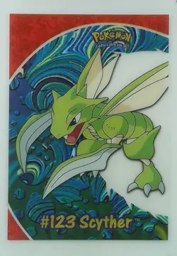 2000: TOPPS: POKEMON TRADING CARD SERIES 3 SCYTHER #123 CLEAR CARD - DSG 10 - Image 2