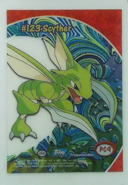 2000: TOPPS: POKEMON TRADING CARD SERIES 3 SCYTHER #123 CLEAR CARD - DSG 10 - Image 3