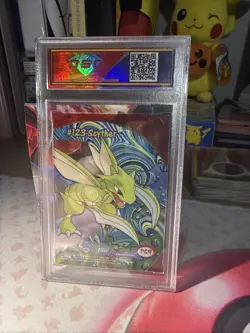 2000: TOPPS: POKEMON TRADING CARD SERIES 3 SCYTHER #123 CLEAR CARD - DSG 10 - Image 4