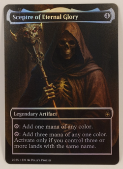 Sceptre of Eternal Glory FOIL Proxy Playtest Card with Custom Fantasy Art - Image 4