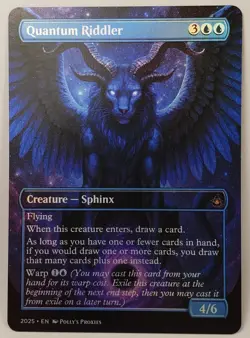 Quantum Riddler FOIL Proxy Playtest Card with Custom Fantasy Art - Image 3