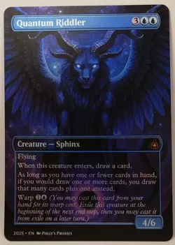 Quantum Riddler FOIL Proxy Playtest Card with Custom Fantasy Art - Image 4
