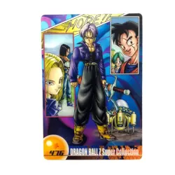 S5140 Trunks Bulma Japanese Dragon Ball Z x Morinaga Clear Card 476 F15 - Image 1