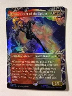 Arana, Heart of the Spider (Borderless) #213 (Foil) NM Spider-Man SPM Magic MTG - Image 1