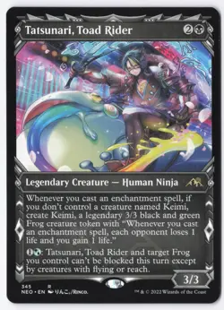 Tatsunari, Toad Rider (Showcase) R Kamigawa: Neon Dynasty 345 NM - Image 1