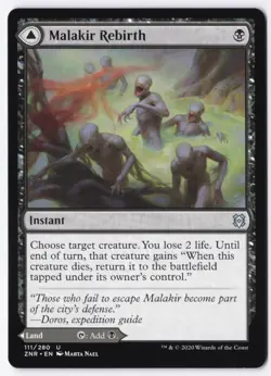 Malakir Rebirth Normal U Zendikar Rising 111 NM - Image 1