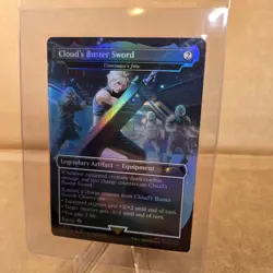 RARE! MTG X Final Fantasy - Cloud's Buster Sword - Umezawa's Jitte Foil - NM - Image 1