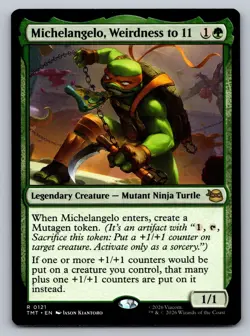 MTG Michelangelo Weirdness to 11 0121 Showcase TMNT Rare TMT EN - Image 1