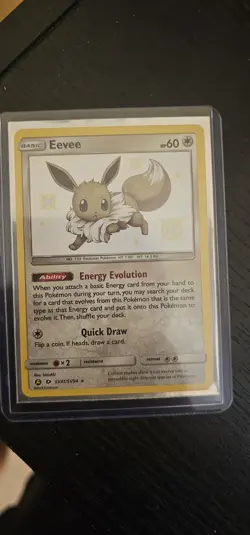 Pokemon Eevee TCG SV41/SV94 Hidden Fates Shiny Vault Holo Rare NM Condition - Image 1