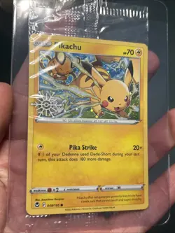 Pokemon TCG: Pikachu 049/195 Holiday Calendar 2022 Snowflake Stamp SEALED - Image 3