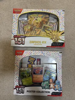 Pokemon Scarlet & Violet 151 Zapdos EX and Poster Collection Box Lot-Sealed - Image 1