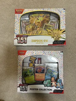 Pokemon Scarlet & Violet 151 Zapdos EX and Poster Collection Box Lot-Sealed - Image 5
