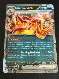 Pokemon TCG Charizard EX Jumbo Oversized Promo Holo Black Star Lenticular 196 - Image 1