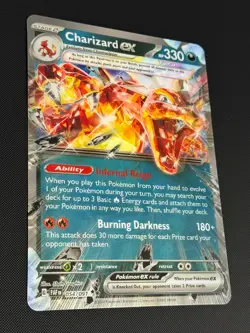 Pokemon TCG Charizard EX Jumbo Oversized Promo Holo Black Star Lenticular 196 - Image 3