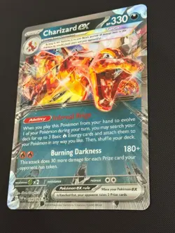 Pokemon TCG Charizard EX Jumbo Oversized Promo Holo Black Star Lenticular 196 - Image 4