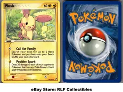 2005 Pokemon, EX Deoxys, #44/107 Plusle, Uncommon - Image 1