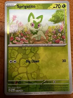 Sprigatito Reverse Holo - 013/193 - Paldea Evolved Pokemon 2023 - Image 1
