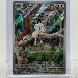 Pokemon TCG Phantasmal Flames Meowth #106/094 Illustration Rare NM - Image 1
