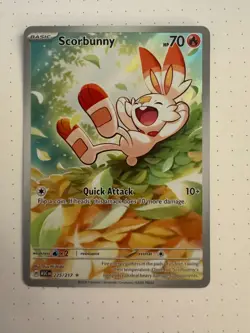 Scorbunny 225/217 Illustration Rare IR Ascended Heroes Pokemon TCG Near Mint - Image 2