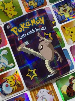 Pokemon 151 Vintage Pocket Monsters Vending HOLO Prism Sticker 2000 Nintendo - Image 4