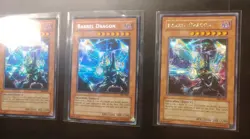 YU-GI-OH! VB5 Barrel Dragon Reverse Error Prismatic And Secret Rare LP Set - Image 2