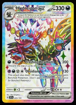 Hydreigon ex 223/191 Ultra Rare Surging Sparks Pokemon Card - Image 1