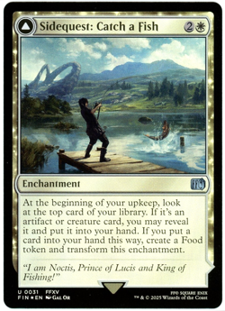 Sidequest: Catch a Fish / Cooking Campsite (Foil) - 0031 - Final Fantasy - MTG - Image 1