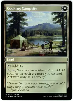 Sidequest: Catch a Fish / Cooking Campsite (Foil) - 0031 - Final Fantasy - MTG - Image 2