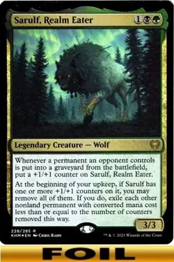 Sarulf, Realm Eater ** FOIL #228 ** Kaldheim - NM MTG - Image 1