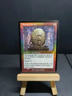 Pariah's Shield Ravnica Remastered Retro Frame Artifacts Foil PROMO Rare MTG - Image 1