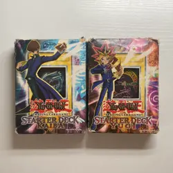 YuGIOh! - Yugi and Kaiba Starter Decks - Complete with Boxes (Damaged) - Image 1