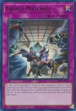Yugioh! Evenly Matched - RA01-EN074 - Ultra Rare - 1st Edition Near Mint, Englis - Image 1